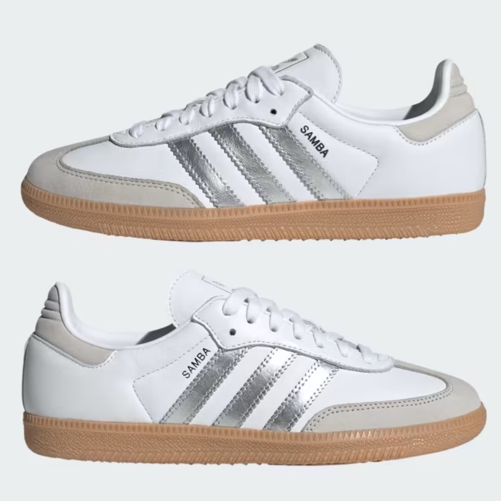 New Adidas Samba OG Sneakers Silver